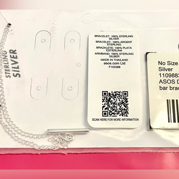 NWT ASOS Sterling Silver Bracelet - Picture 5 of 6